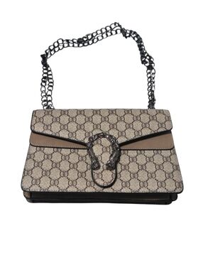 ZUOBAOYOUDAI Monogram Chain Strap Shoulder Bag